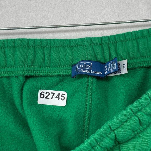 POLO RALPH LAUREN Pants Womens 2XL Fleece Athletic Jogger Sweat Drawstring Green - Picture 16 of 16